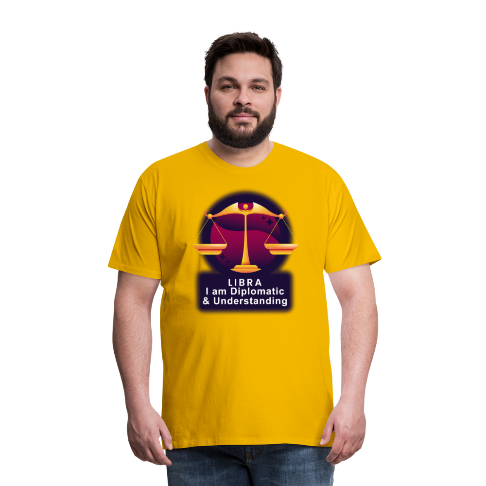 Men's Glow Libra Premium T-Shirt - sun yellow