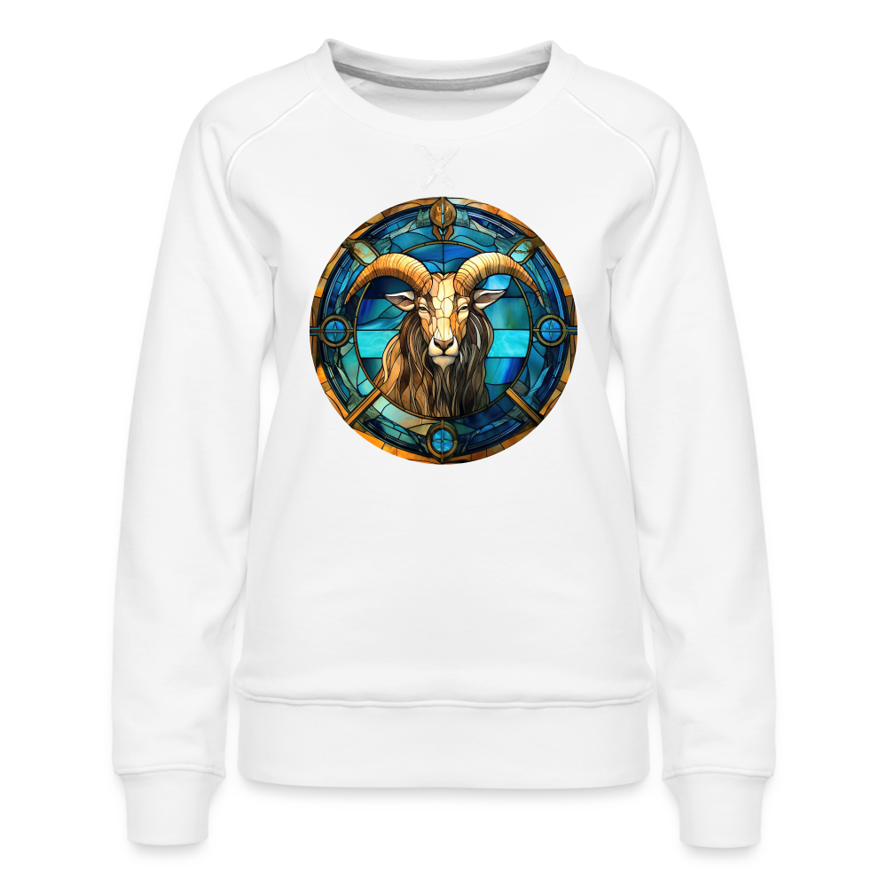 Women’s Mosaic Capricorn Premium Sweatshirt - white