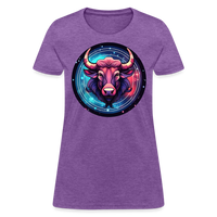 Thumbnail for Women's Mystic Taurus T-Shirt - purple heather