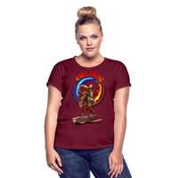 Thumbnail for Women's Astral Aries Relaxed Fit T-Shirt - burgundy