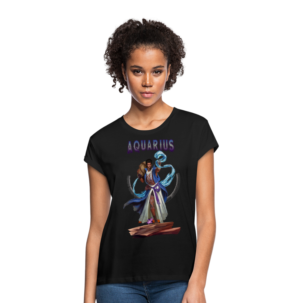 Women's Astral Aquarius Relaxed Fit T-Shirt - black