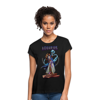 Thumbnail for Women's Astral Aquarius Relaxed Fit T-Shirt - black