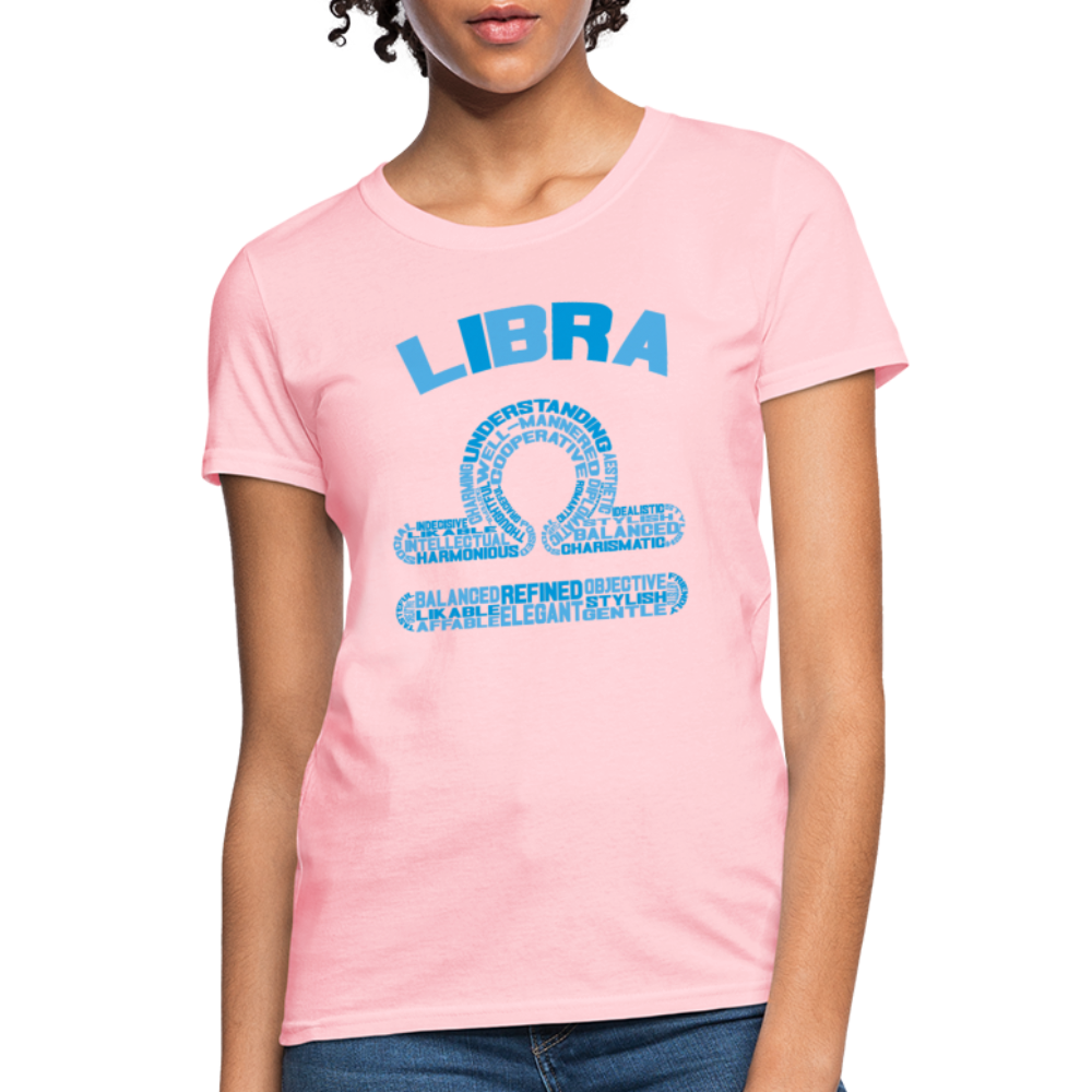 Women's Power Words Libra T-Shirt - pink