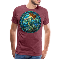 Thumbnail for Men's Mosaic Aquarius Premium T-Shirt - heather burgundy