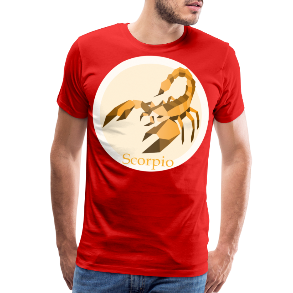 Men's Mosaic Scorpio Premium T-Shirt - red