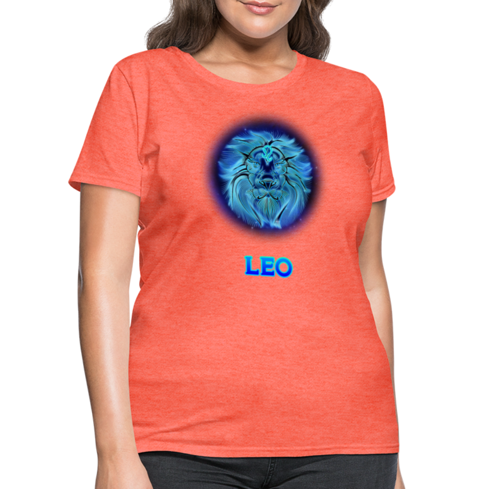 Women's Stellar Leo T-Shirt - heather coral