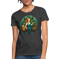 Thumbnail for Women's Mosaic Virgo T-Shirt - heather black