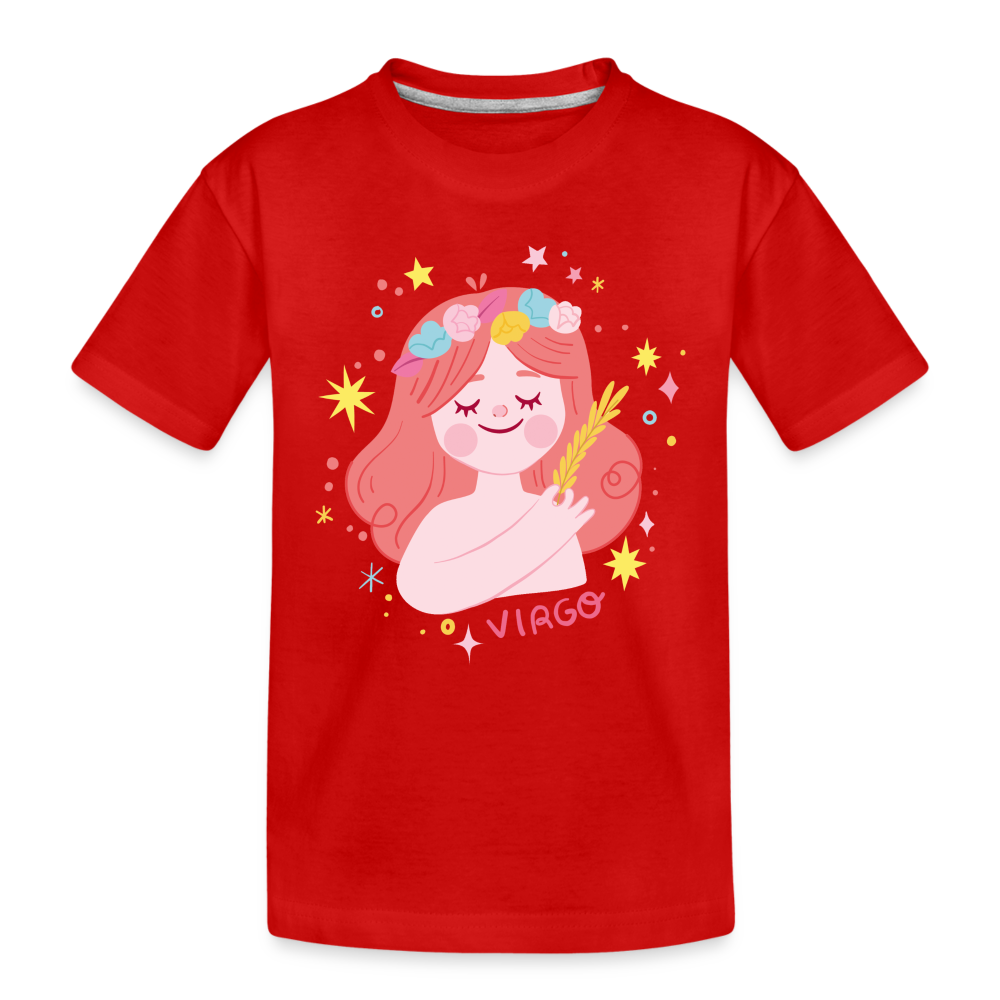 Kid’s Pinky Virgo Premium Organic T-Shirt - red