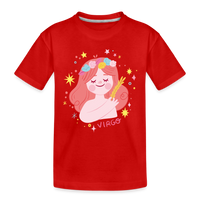 Thumbnail for Kid’s Pinky Virgo Premium Organic T-Shirt - red