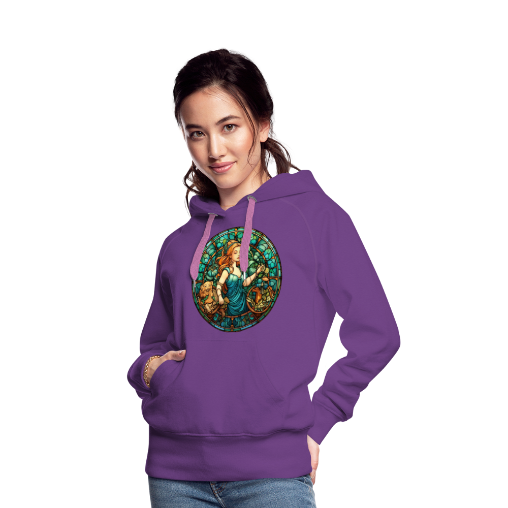 Women’s Mosaic Virgo Premium Hoodie - purple 