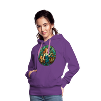 Thumbnail for Women’s Mosaic Virgo Premium Hoodie - purple 