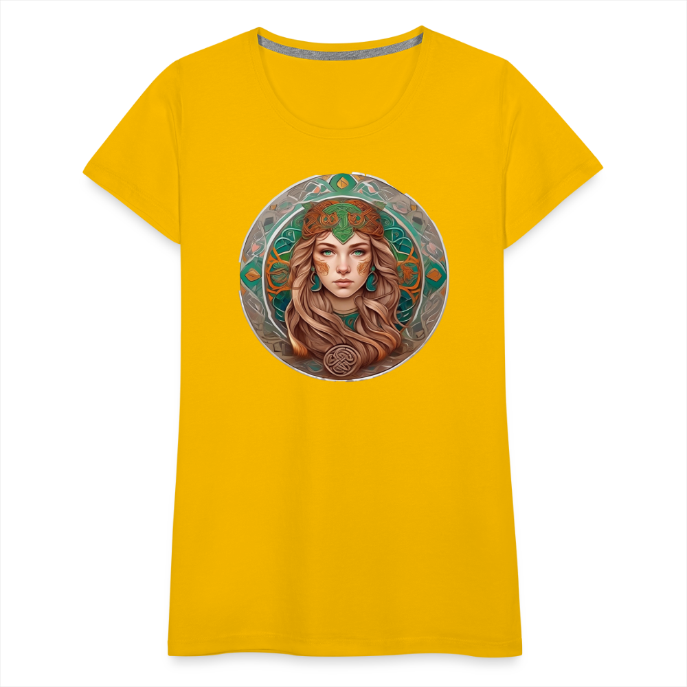 Women’s Mythical Virgo Premium T-Shirt - sun yellow