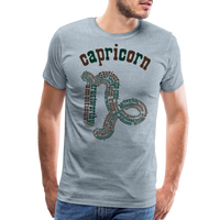 Thumbnail for Men's Power Words Capricorn Premium T-Shirt - heather ice blue