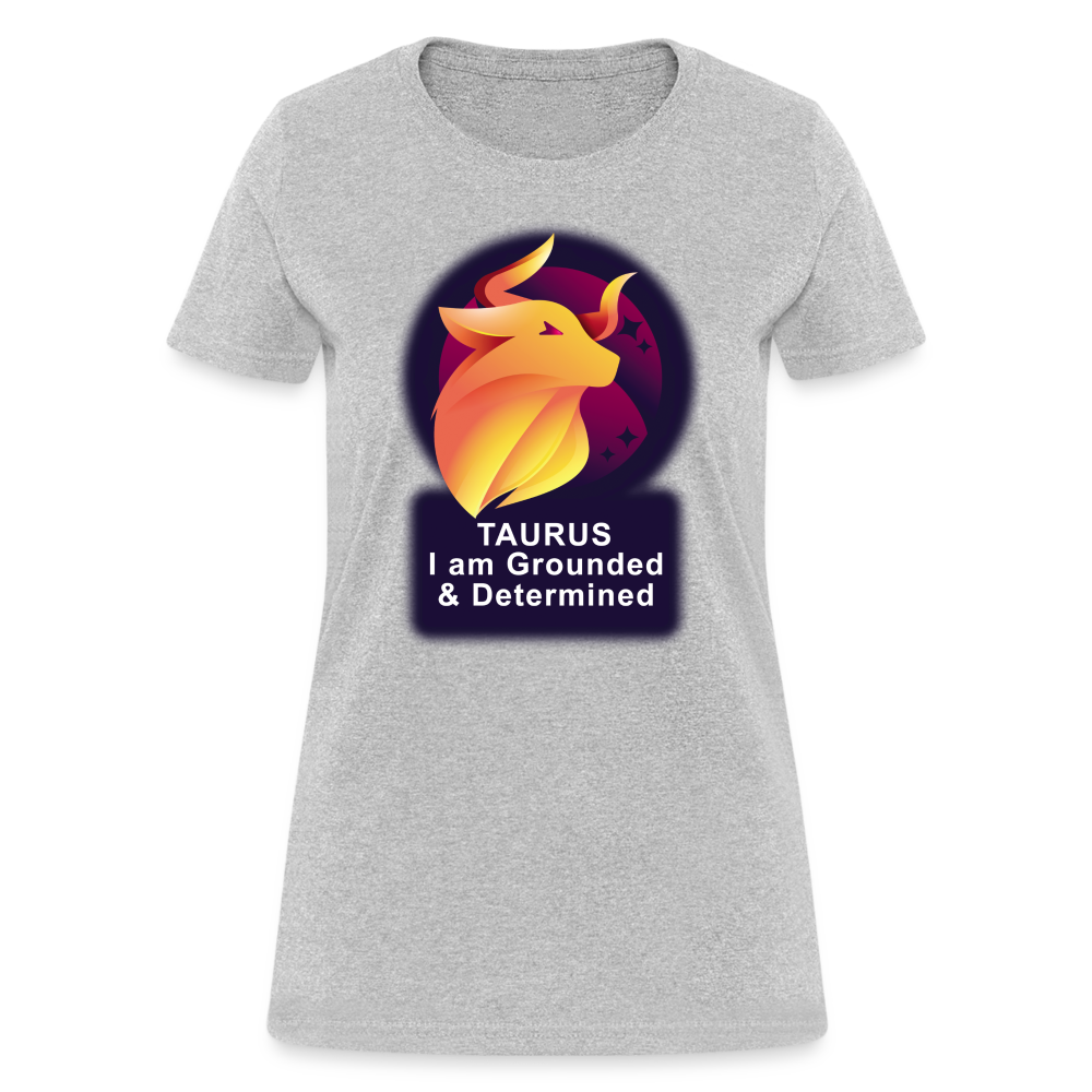 Women's Glow Taurus T-Shirt - heather gray