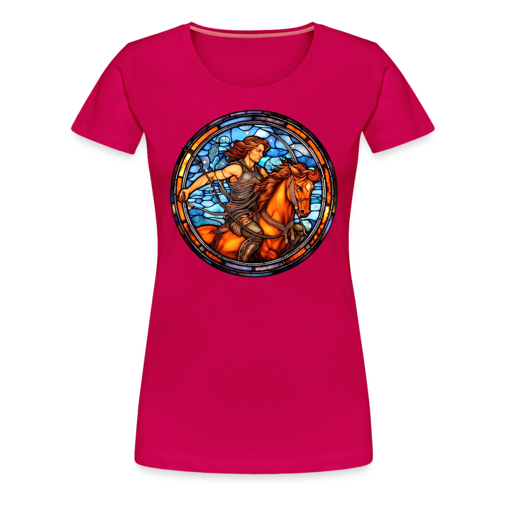 Women’s Mosaic Sagittarius Premium T-Shirt - dark pink