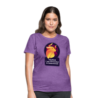 Thumbnail for Women's Glow Taurus T-Shirt - purple heather