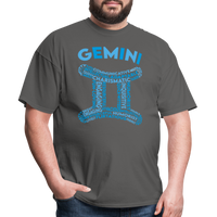 Thumbnail for Men's Power Words Gemini Classic T-Shirt - charcoal