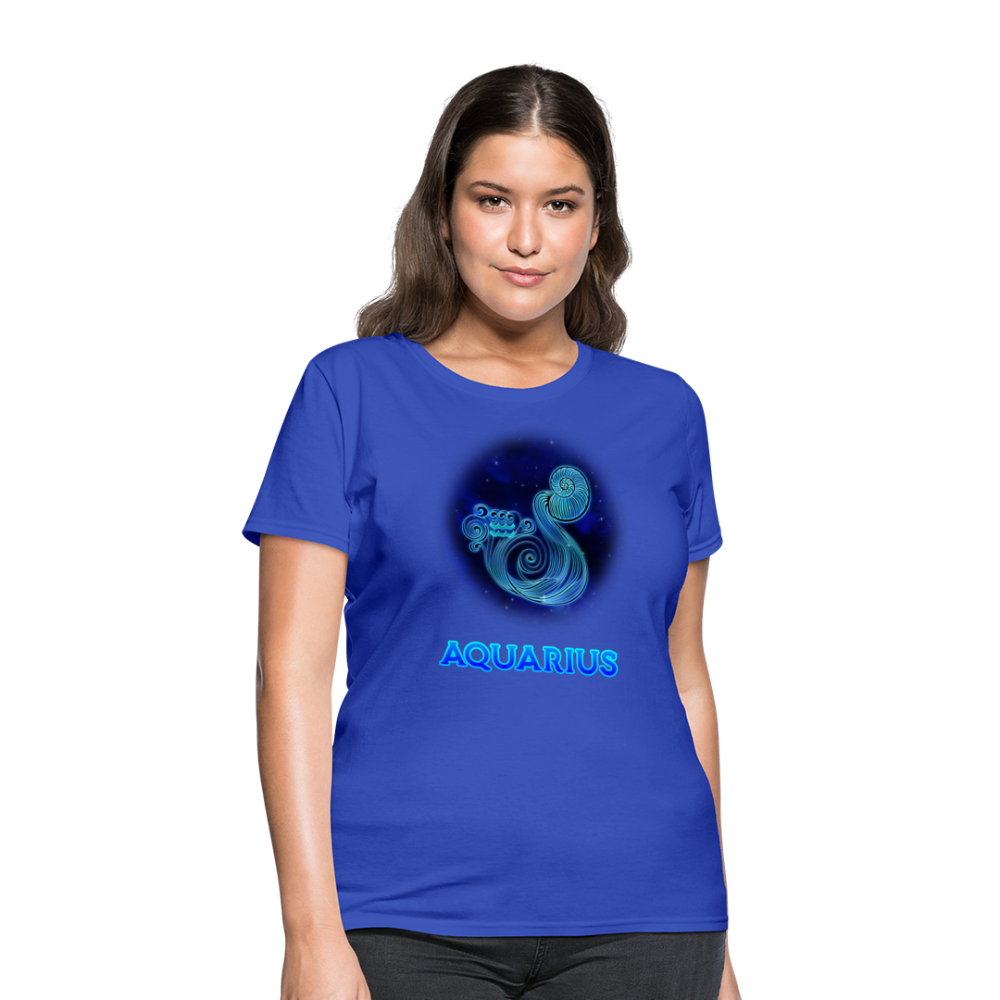 Women's Stellar Aquarius T-Shirt - royal blue