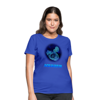 Thumbnail for Women's Stellar Aquarius T-Shirt - royal blue