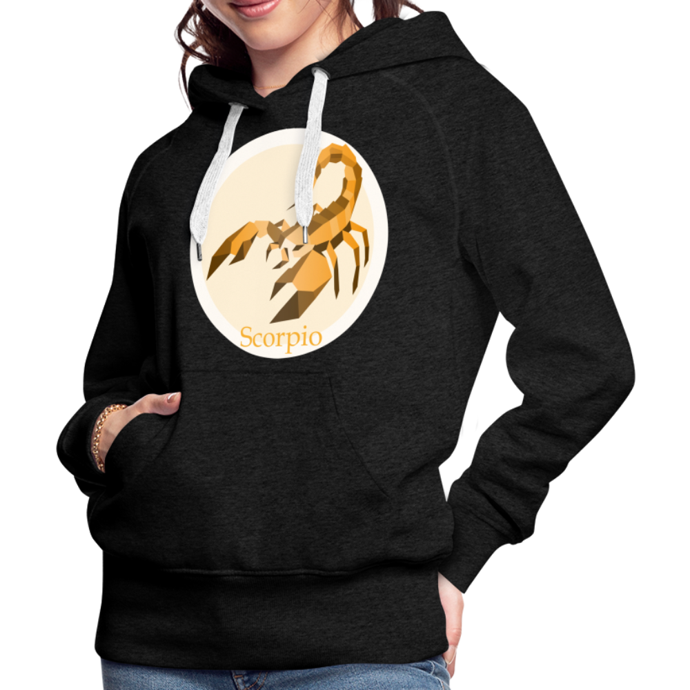 Women’s Mosaic Scorpio Premium Hoodie - charcoal grey