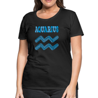 Thumbnail for Women's Power Words Aquarius Premium T-Shirt - black