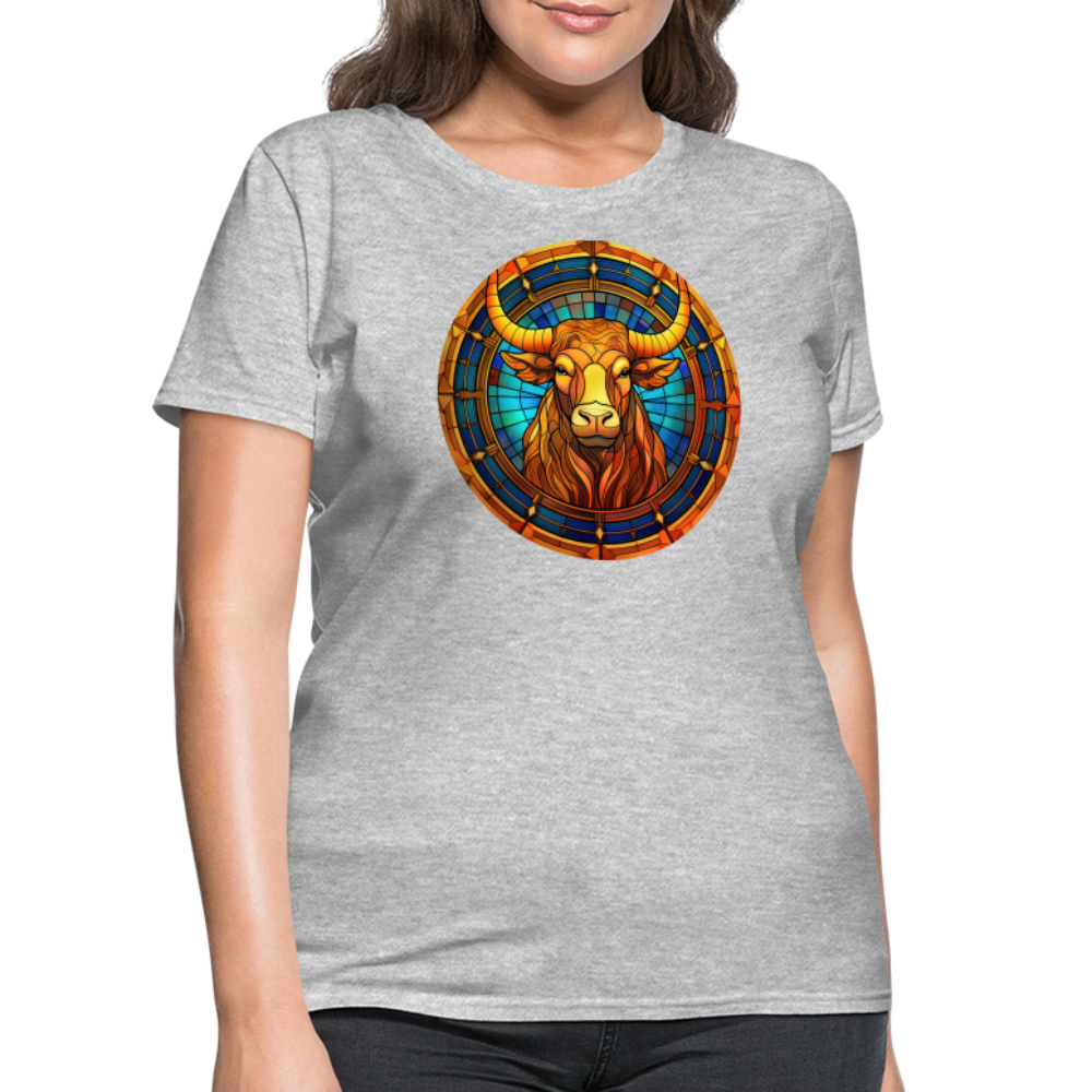 Women's Mosaic Taurus T-Shirt - heather gray