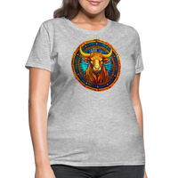 Thumbnail for Women's Mosaic Taurus T-Shirt - heather gray