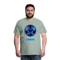 Thumbnail for Men's Gemini Premium T-Shirt - steel green