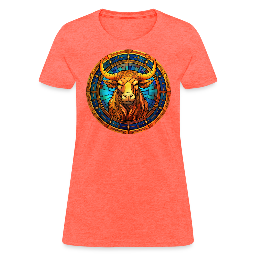 Women's Mosaic Taurus T-Shirt - heather coral