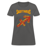 Thumbnail for Women's Power Words Sagittarius T-Shirt - charcoal