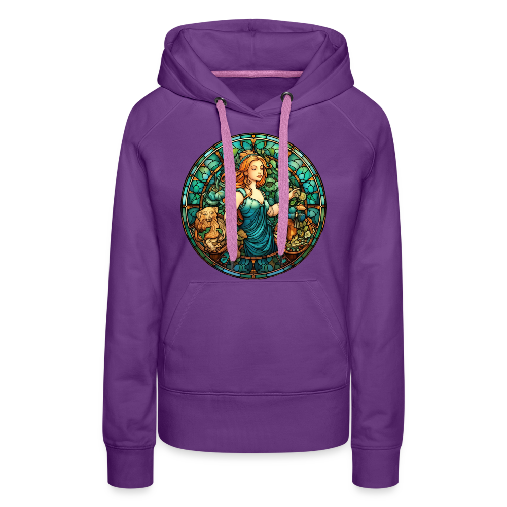 Women’s Mosaic Virgo Premium Hoodie - purple 