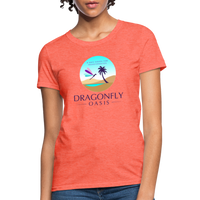 Thumbnail for Women's Dragonfly Oasis V.1 Capricorn T-Shirt - heather coral