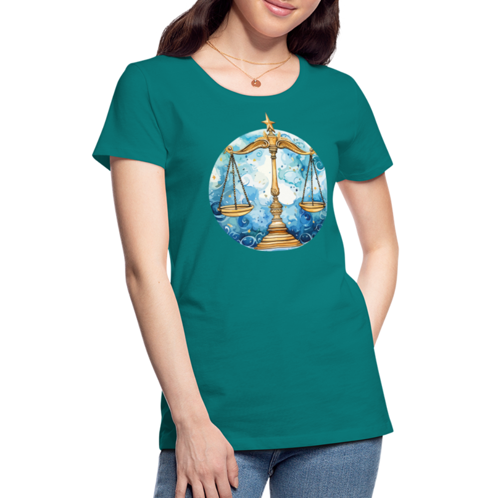 Women’sMythical Libra Premium T-Shirt - teal