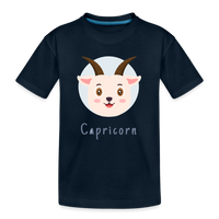 Thumbnail for Kid’s Astro Toon Capricorn Premium Organic T-Shirt - deep navy