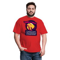 Thumbnail for Men's Glow Capricorn Classic T-Shirt - red