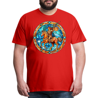 Thumbnail for Men's Mosaic Sagittarius Premium T-Shirt - red