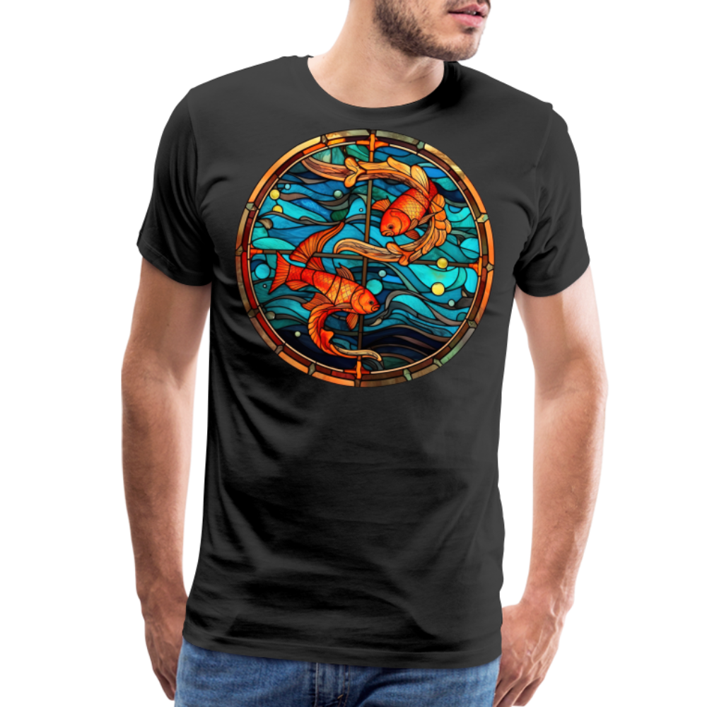 Men's Mosaic Pisces Premium T-Shirt - black