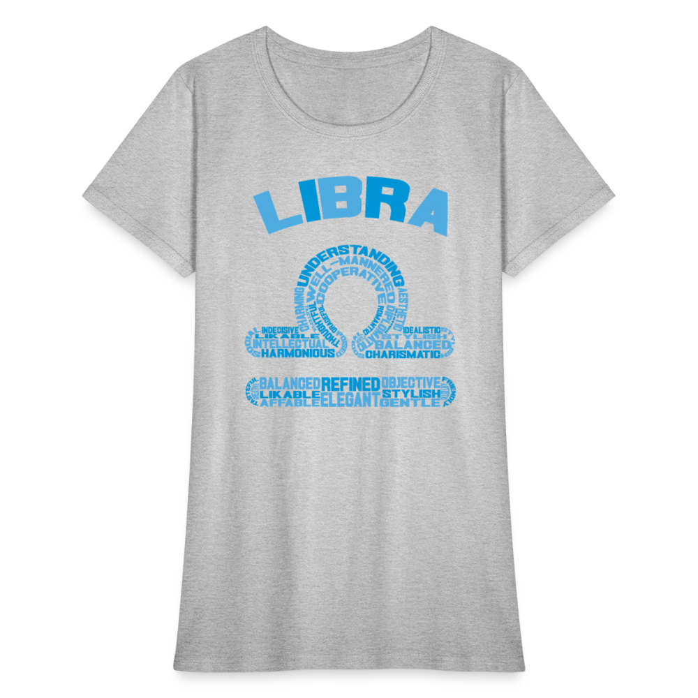 Women's Power Words Libra T-Shirt - heather gray