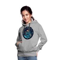 Thumbnail for Women’s Magic Sagittarius Premium Hoodie - heather grey