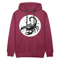 Thumbnail for Men’s Magic Scorpio Premium Hoodie - burgundy