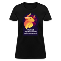 Thumbnail for Women's Glow Taurus T-Shirt - black