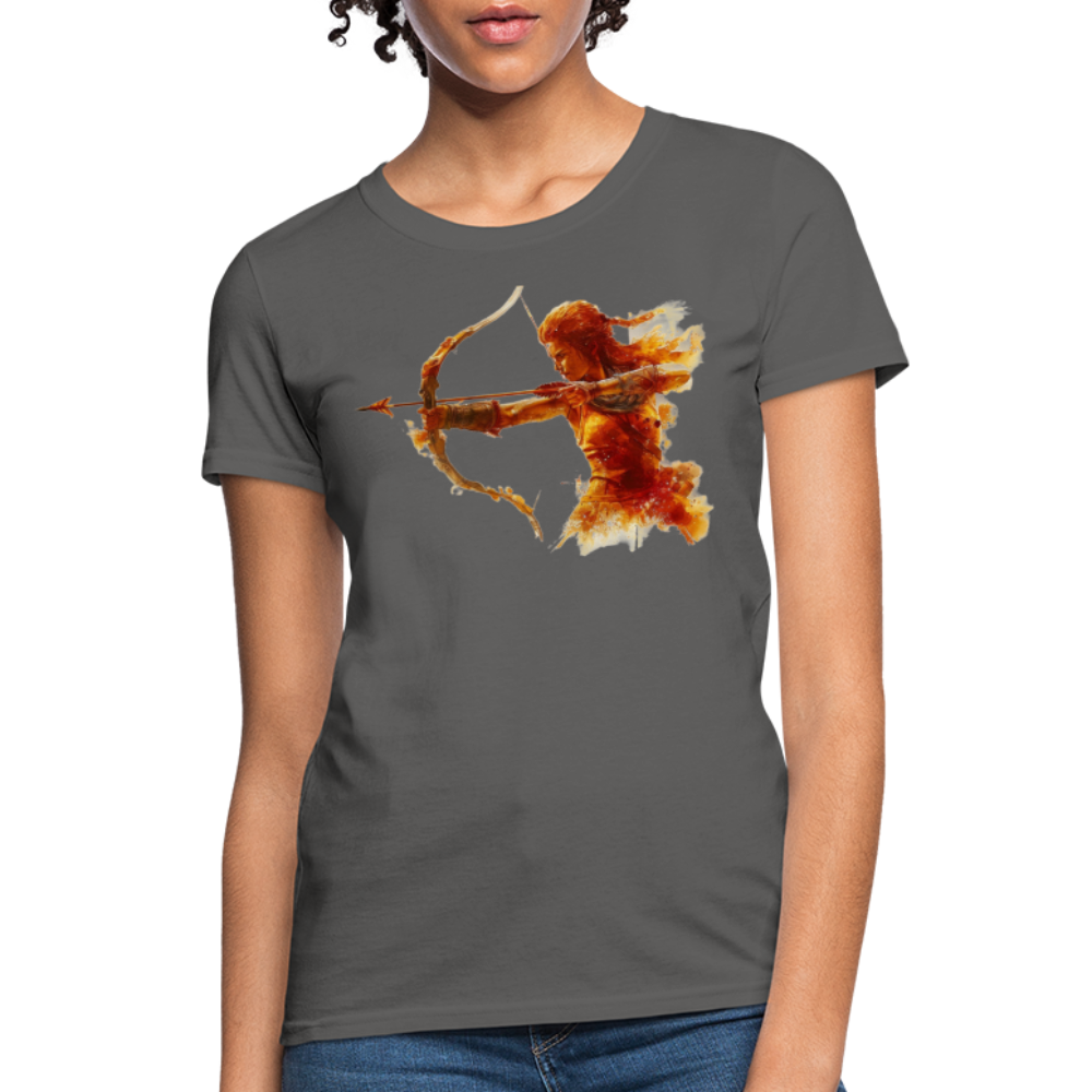 Women's Mythical Sagittarius T-Shirt - charcoal