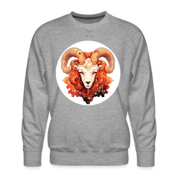 Thumbnail for Men’s Symbol Aries Premium Sweatshirt - heather grey