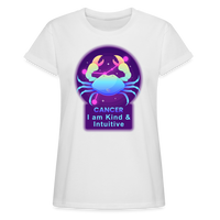 Thumbnail for Women's Neon Cancer Relaxed Fit T-Shirt - white