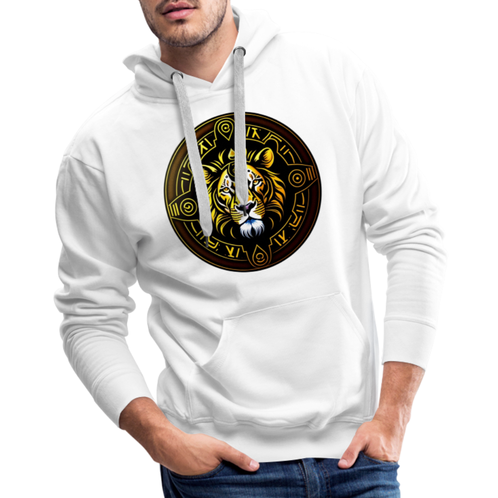 Men’s Mythical Leo Premium Hoodie - white