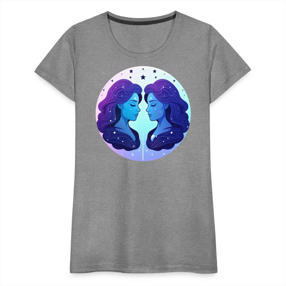 Women’s Magic Gemini Premium T-Shirt - heather gray