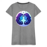 Thumbnail for Women’s Magic Gemini Premium T-Shirt - heather gray