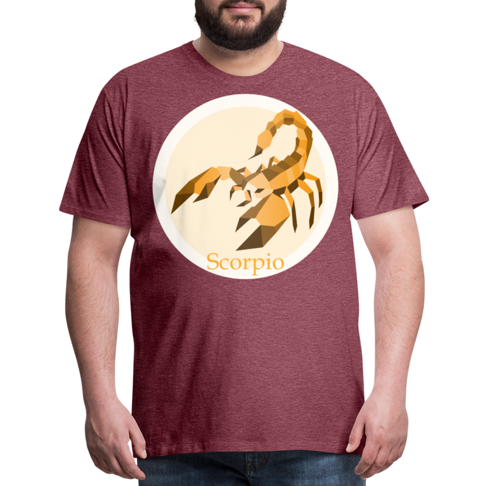 Men's Mosaic Scorpio Premium T-Shirt - heather burgundy