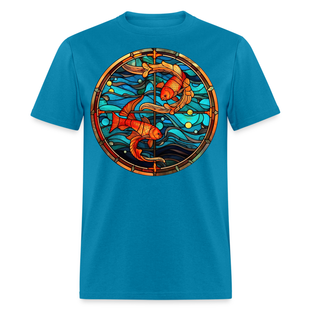 Men's Mosaic Pisces Classic T-Shirt - turquoise