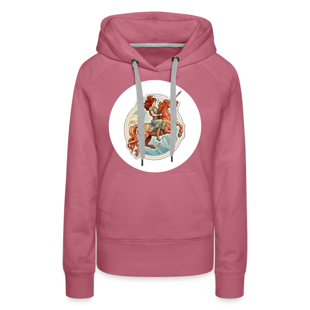 Women’s Symbol Sagittarius Premium Hoodie - mauve